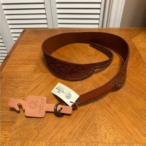 New National Cowgirl Museum & Hall of Fame Leather Belt by Streets Ahead USA